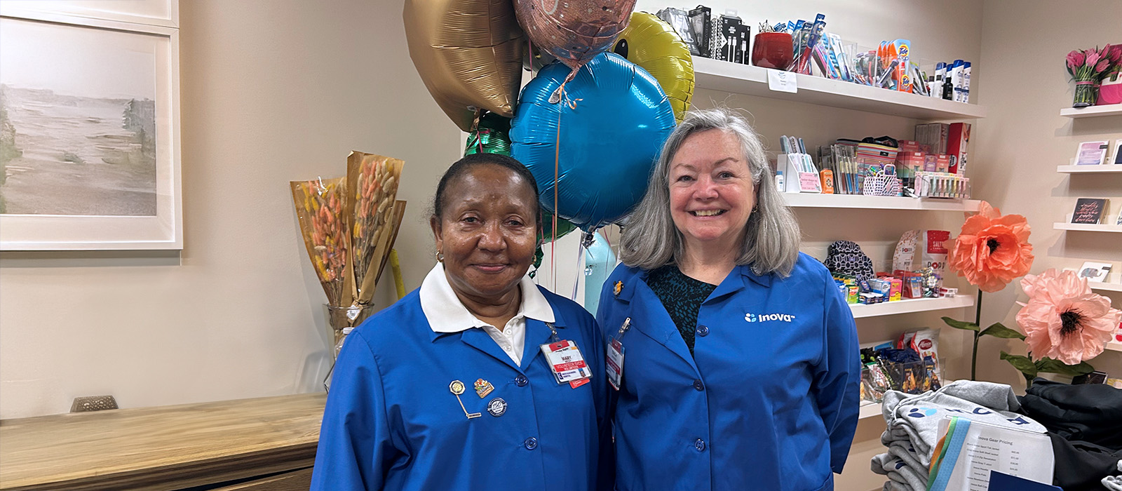 two volunteers