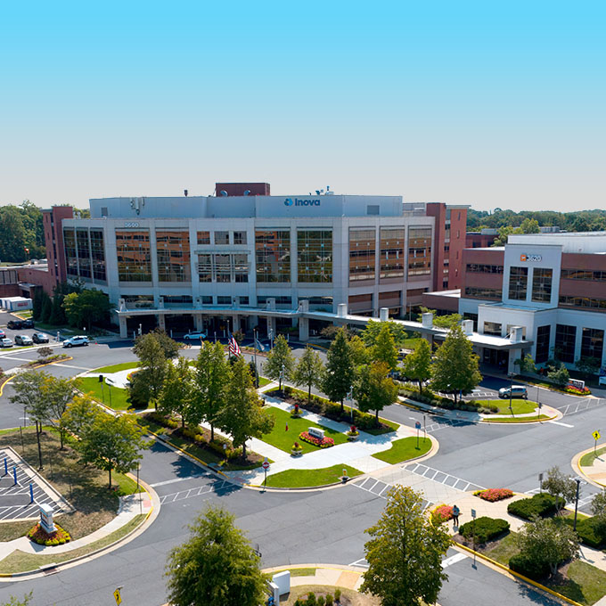 Inova Fair Oaks Hospital walkway