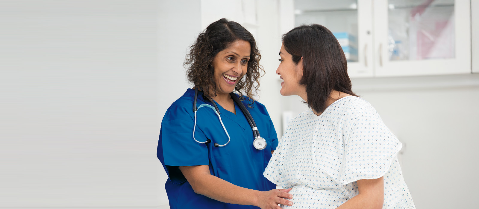 Midwife and patient