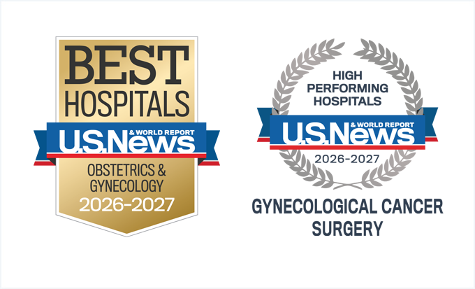 2026-2027 U.S. News report awards badge for gyn